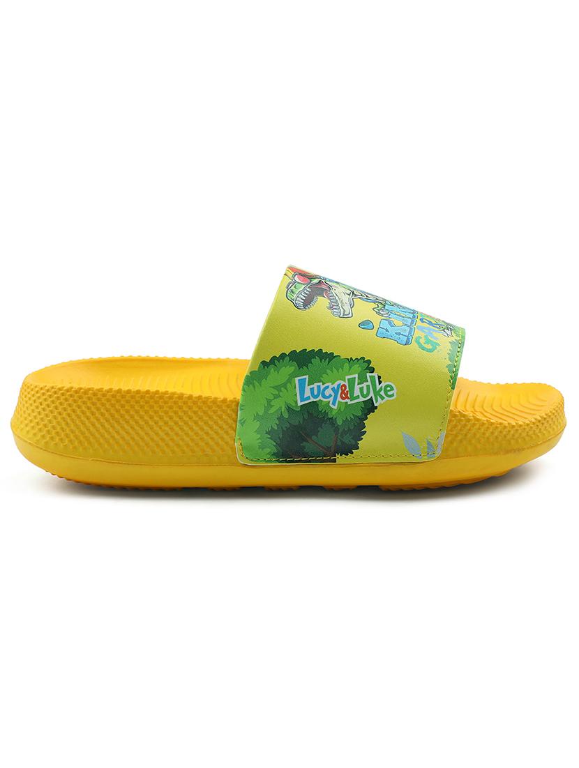 boys printed slip on slides - 22030272 - Standard Image - 2
