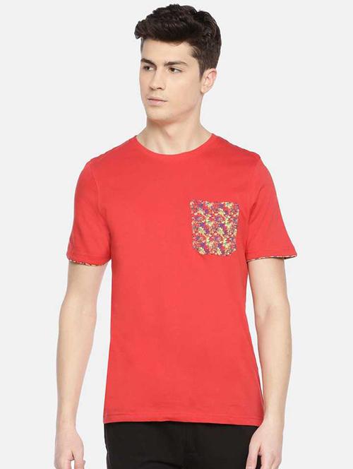 men placement print short sleeve regular fit t-shirt - 22030276 - Standard Image - 0