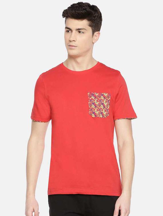 men placement print short sleeve regular fit t-shirt - 22030276 - Zoom Image - 0