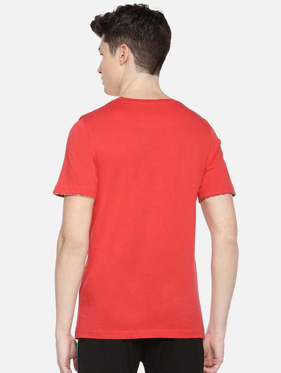 men placement print short sleeve regular fit t-shirt - 22030276 - Standard Image - 2