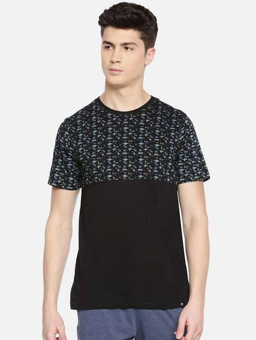 men chest print short sleeve regular fit t-shirt - 22030285 - Standard Image - 0