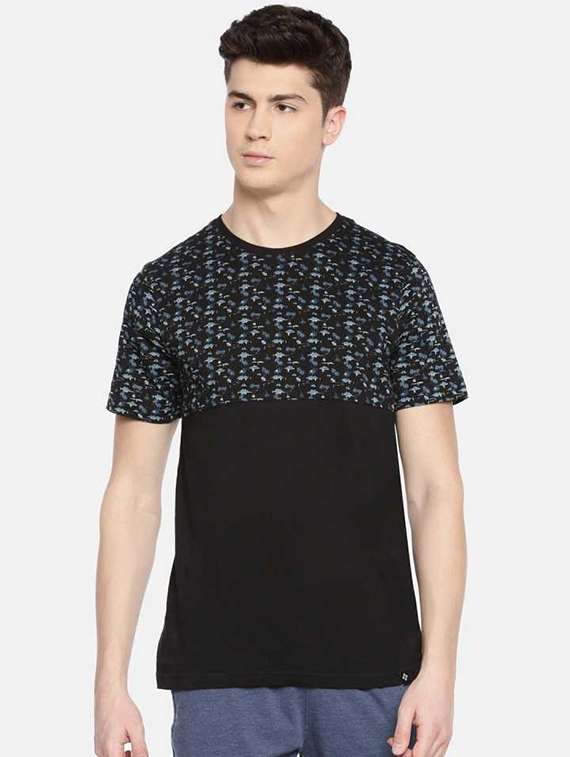 men chest print short sleeve regular fit t-shirt - 22030285 - Zoom Image - 0