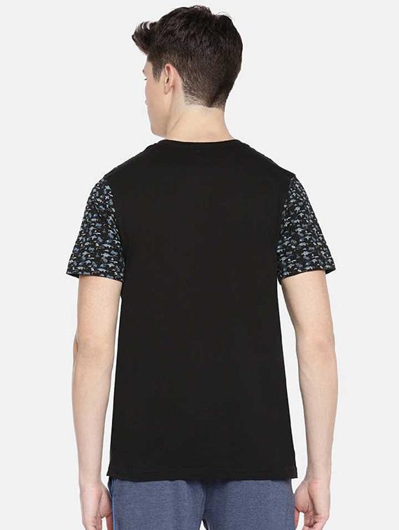 men chest print short sleeve regular fit t-shirt - 22030285 - Standard Image - 2