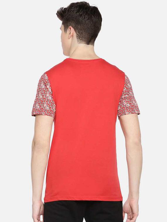 men chest print short sleeve regular fit t-shirt - 22030287 - Standard Image - 2