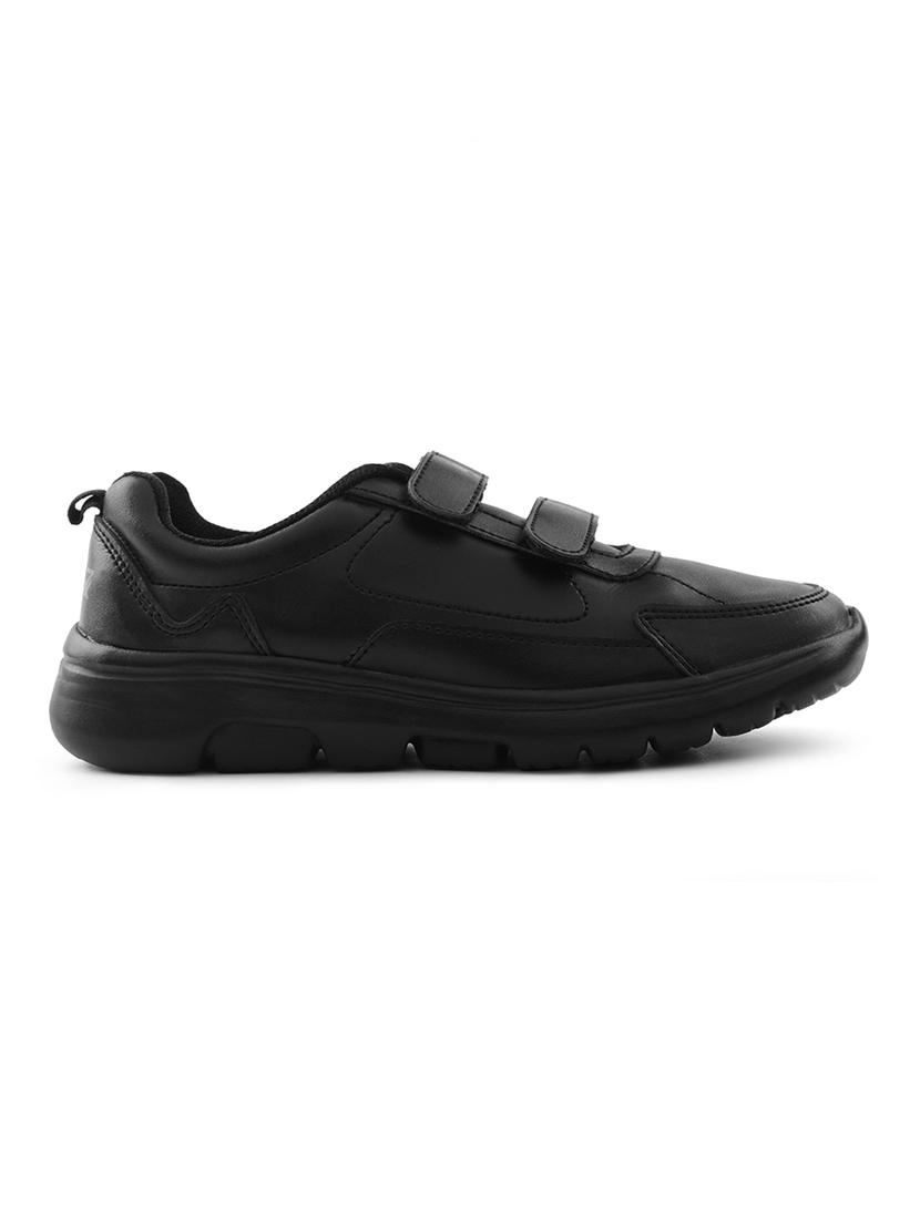 boys solid velcro uniform shoes - 22030334 - Standard Image - 2