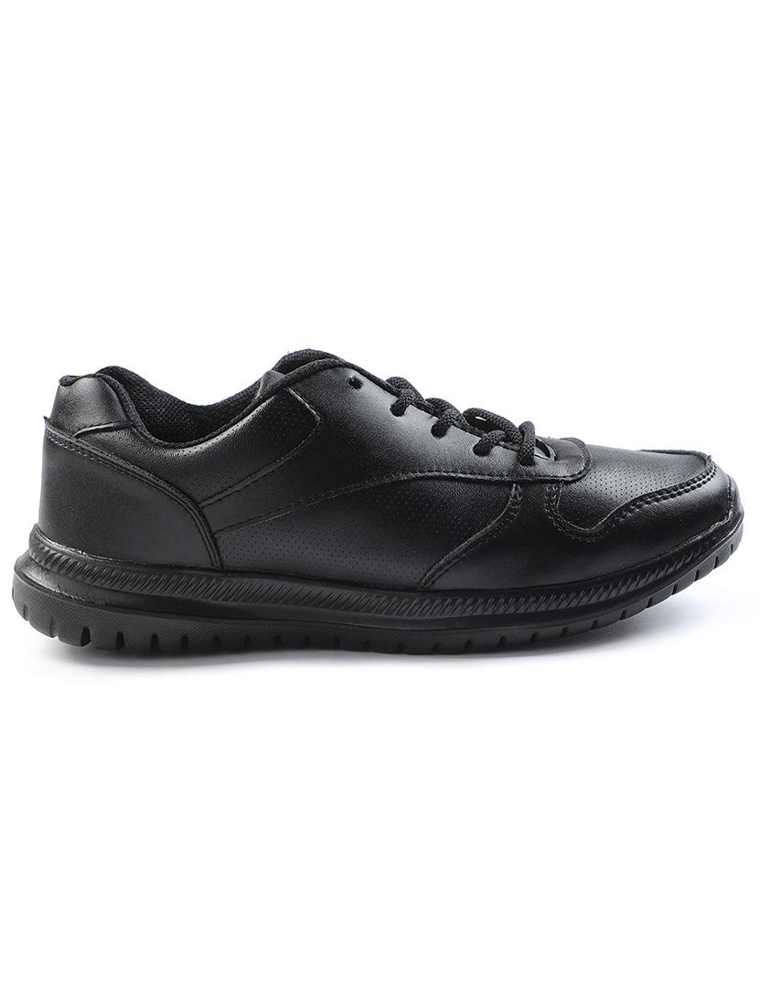 kids solid lace up uniform shoes - 22030368 - Standard Image - 2