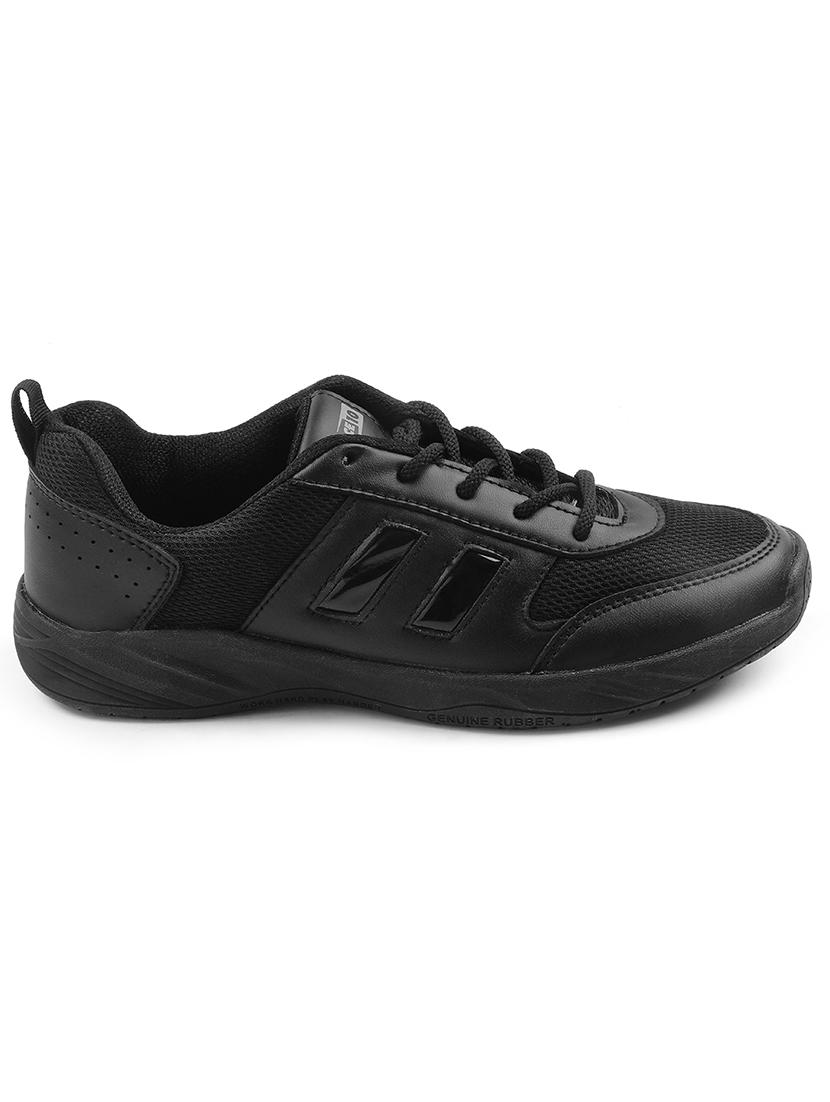 kids solid lace up uniform shoes - 22030381 - Standard Image - 2