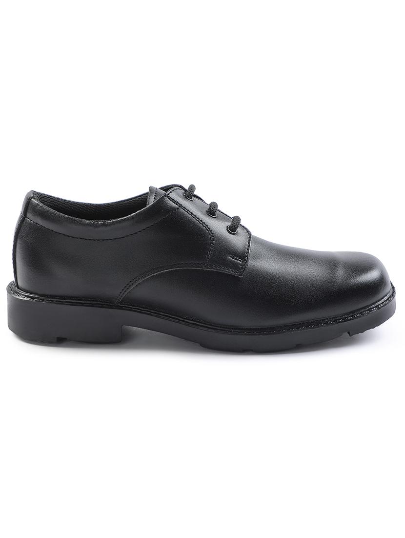 boys solid lace up uniform shoes - 22030417 - Standard Image - 2