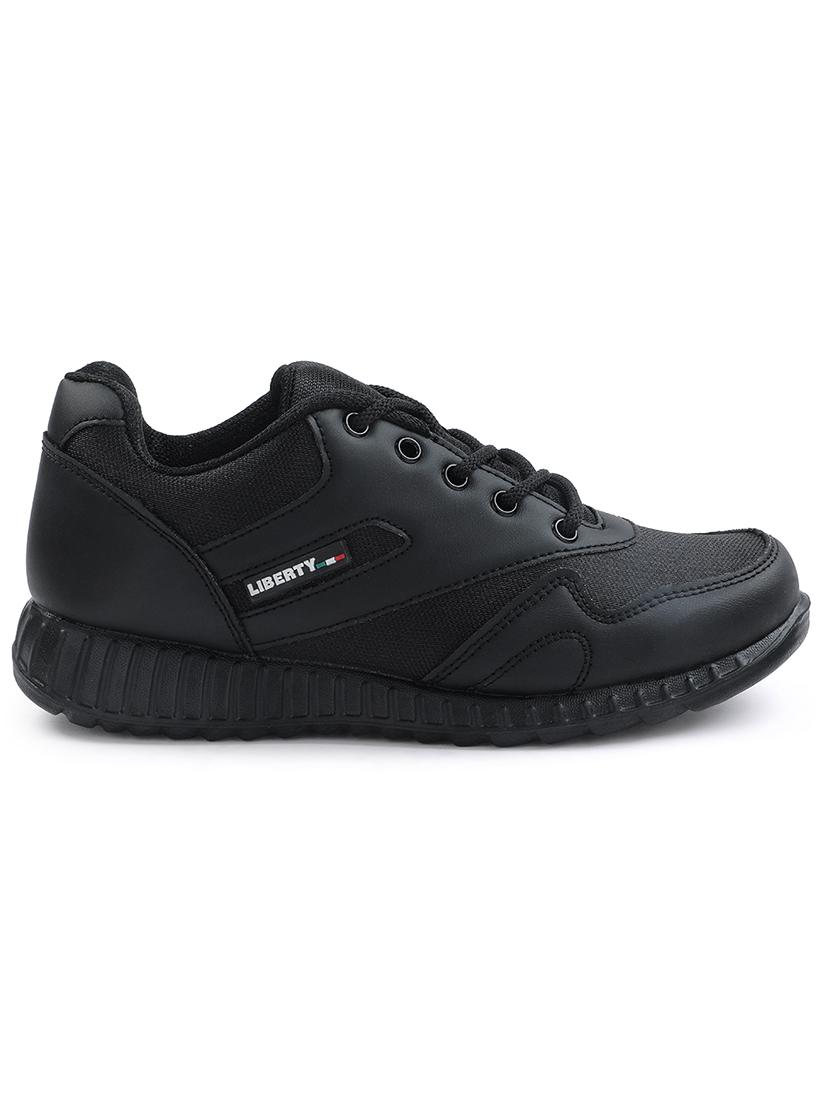 kids solid lace up uniform shoes - 22030428 - Standard Image - 2