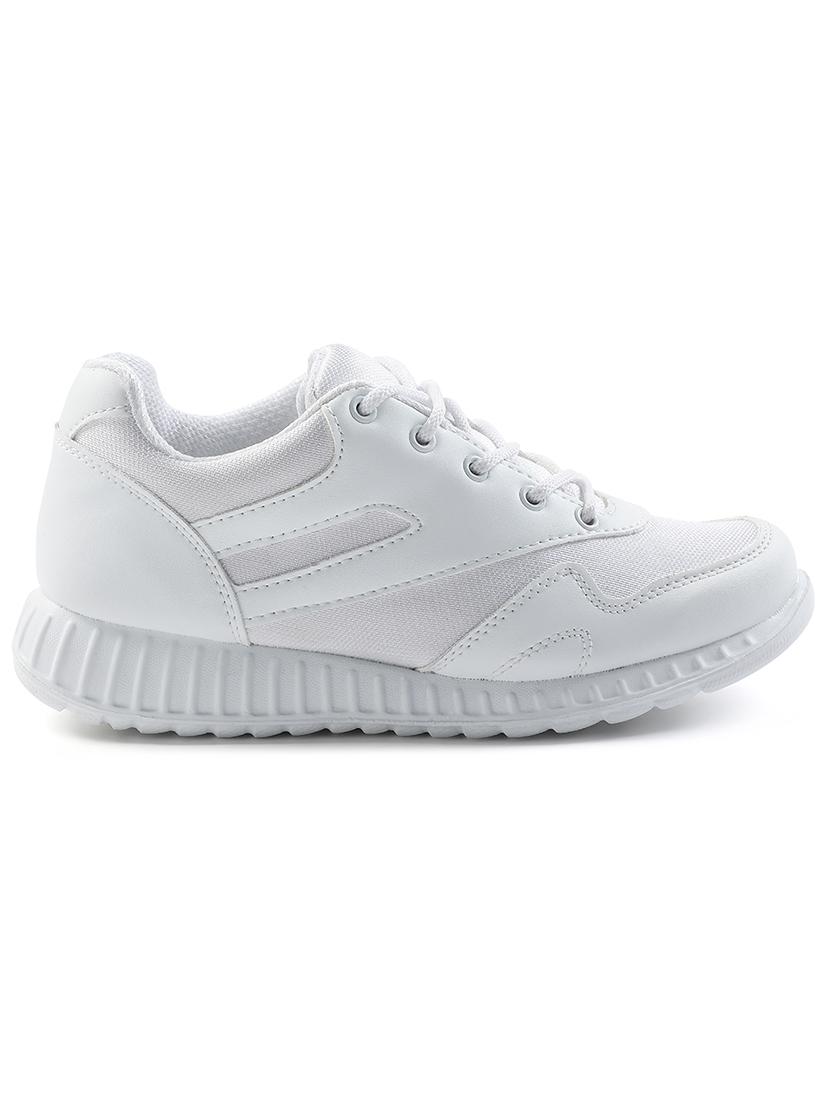 kids solid lace up uniform shoes - 22030435 - Standard Image - 2