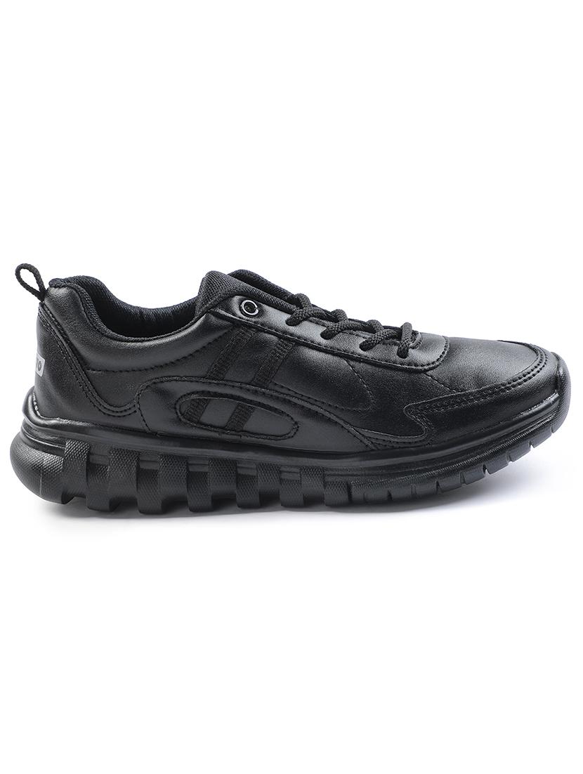 kids solid lace up uniform shoes - 22030438 - Standard Image - 2