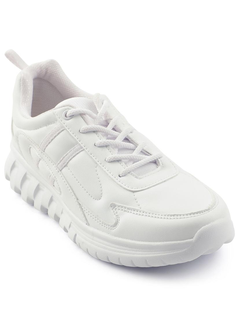 kids solid lace up uniform shoes - 22030443 - Standard Image - 2