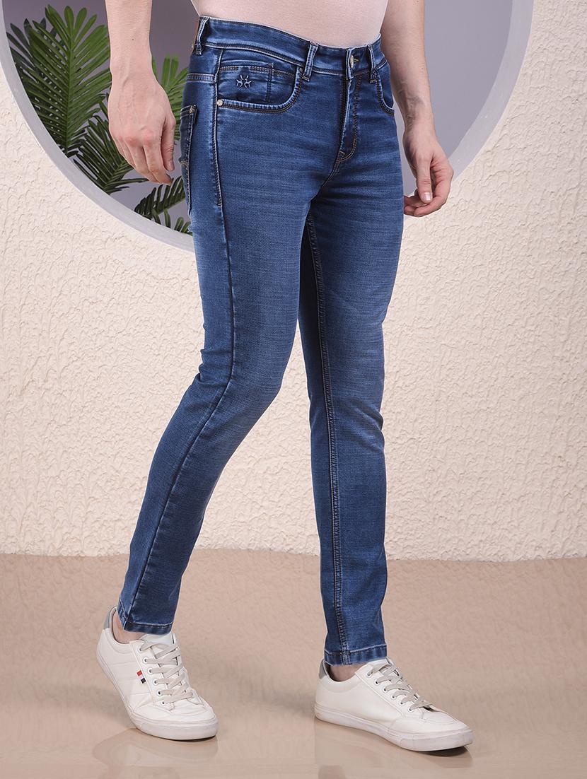 men washed mid rise ankle length jeans - 22030539 - Standard Image - 2