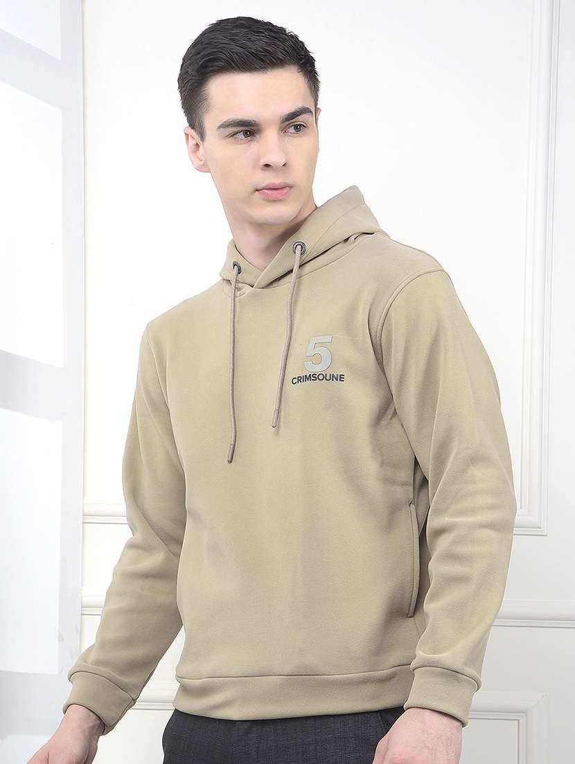 men printed long sleeve hooded sweatshirt - 22030597 -  Standard Image - 2