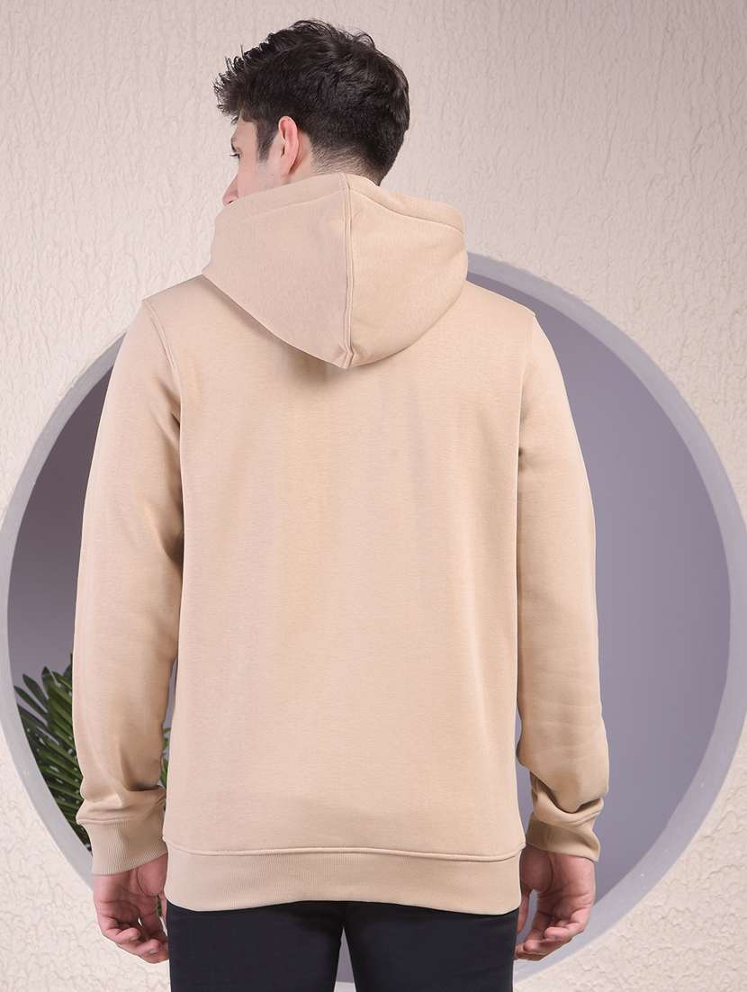 men solid long sleeve hooded zipper  - 22030612 -  Standard Image - 2