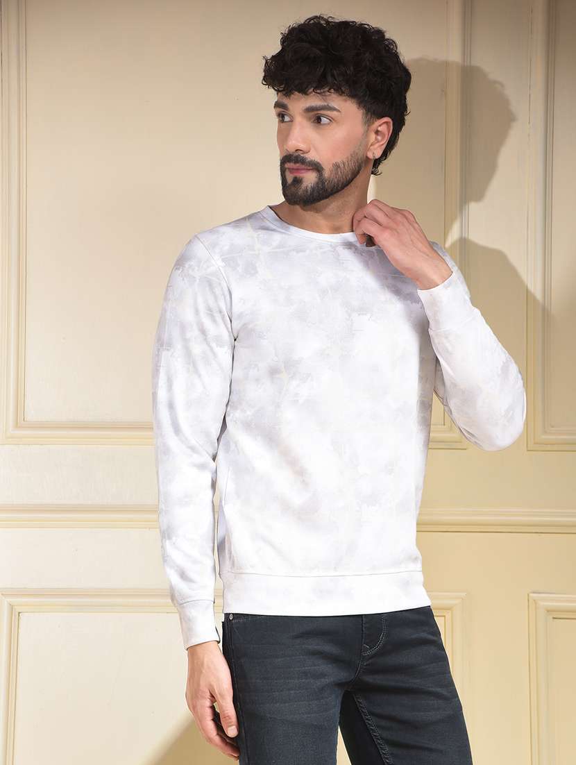 Men Printed Long Sleeve Regular Fit Sweatshirt - 22030617 -  Standard Image - 2