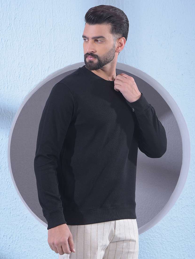 men solid long sleeve regular fit sweatshirt - 22030622 -  Standard Image - 2