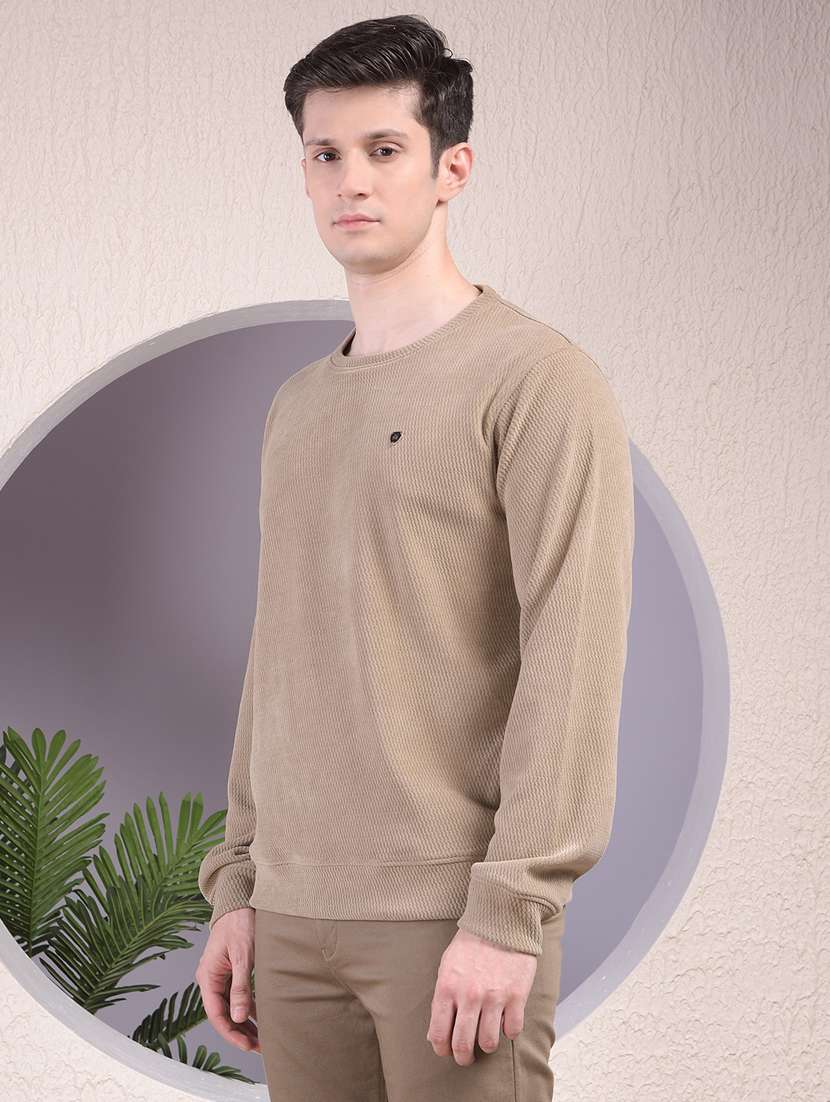 men solid long sleeve regular fit sweatshirt - 22030623 - Standard Image - 2