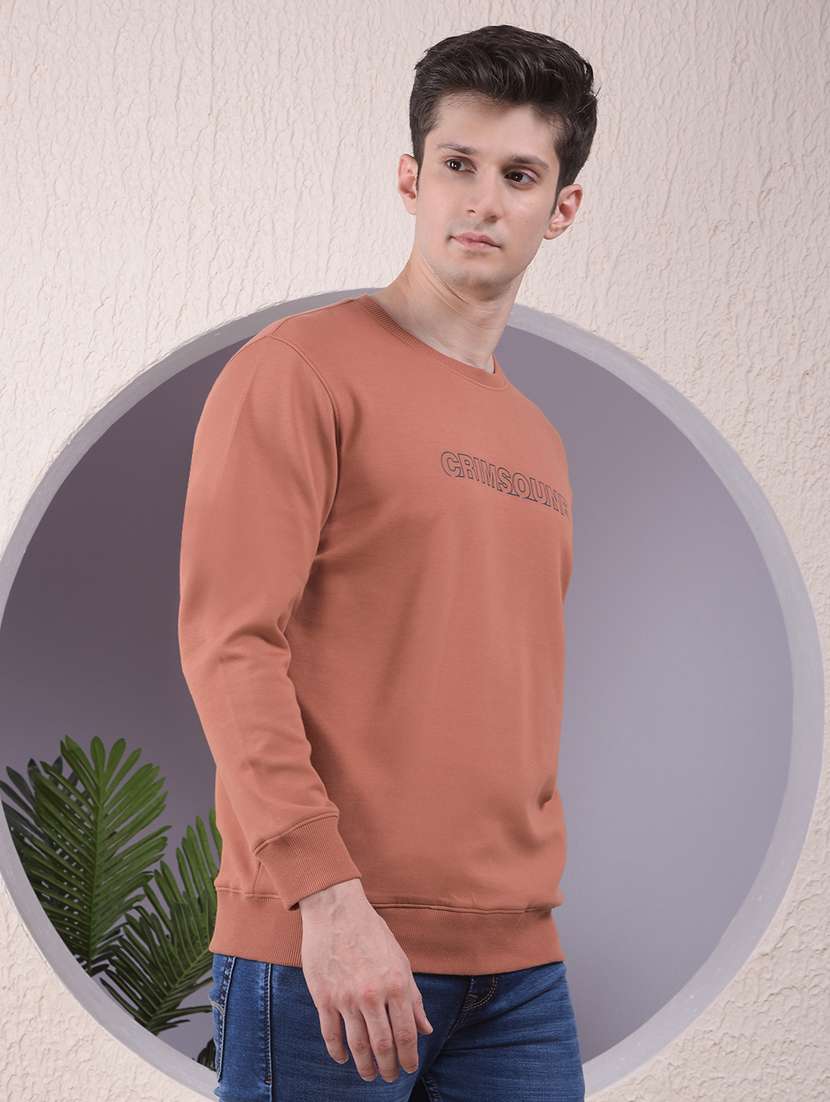 men printed long sleeve regular fit sweatshirt - 22030635 - Standard Image - 2