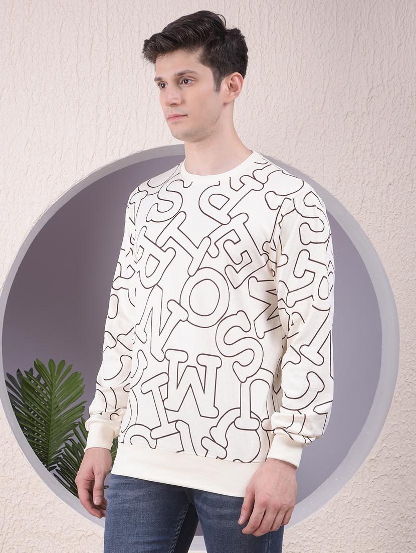 men printed long sleeve regular fit sweatshirt - 22030638 - Standard Image - 2