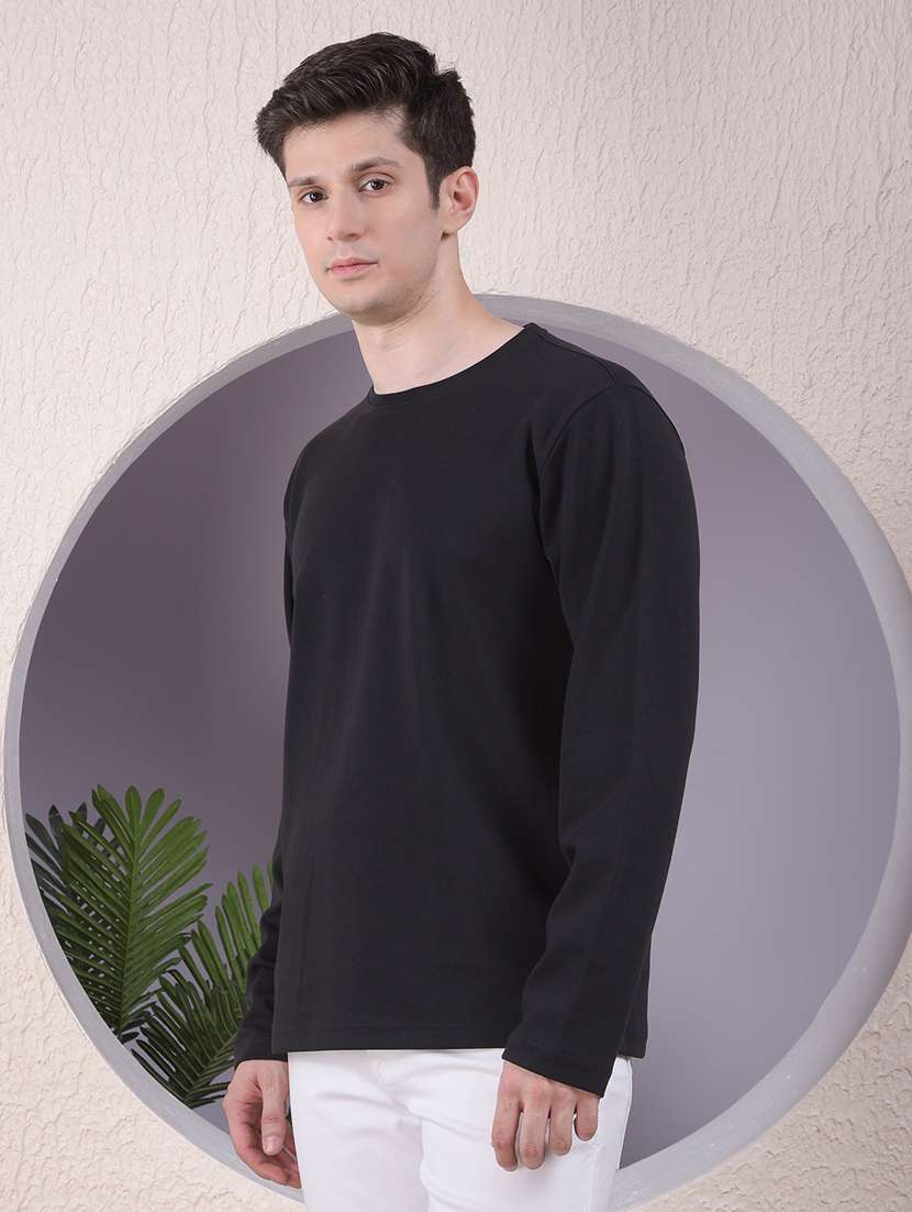 men solid long sleeve regular fit t-shirt - 22030751 -  Standard Image - 2