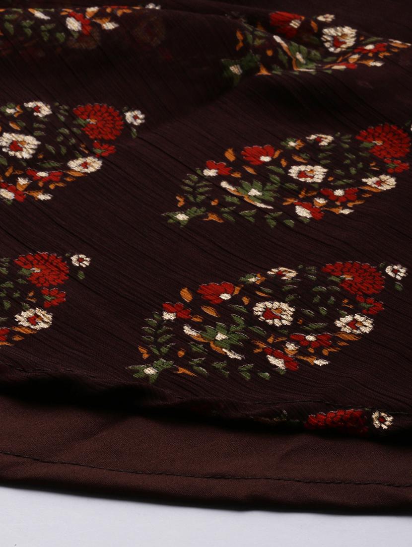 women printed short sleeve flared kurta - 22030763 - Standard Image - 7