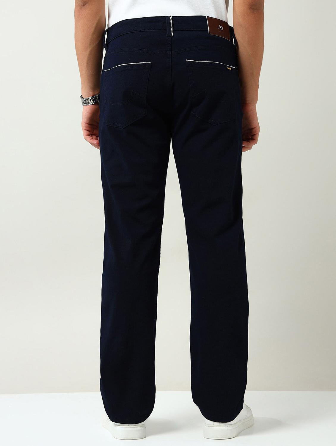 men plain mid rise full length straight fit jeans - 22030889 - Standard Image - 2