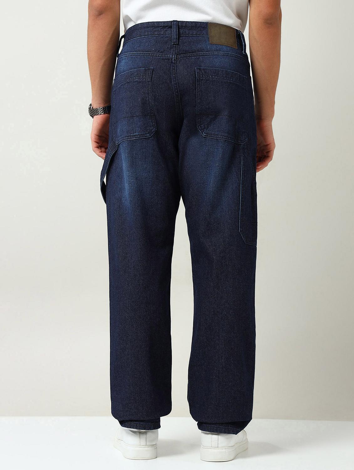 men washed mid rise full length relaxed fit jeans - 22030892 - Standard Image - 2