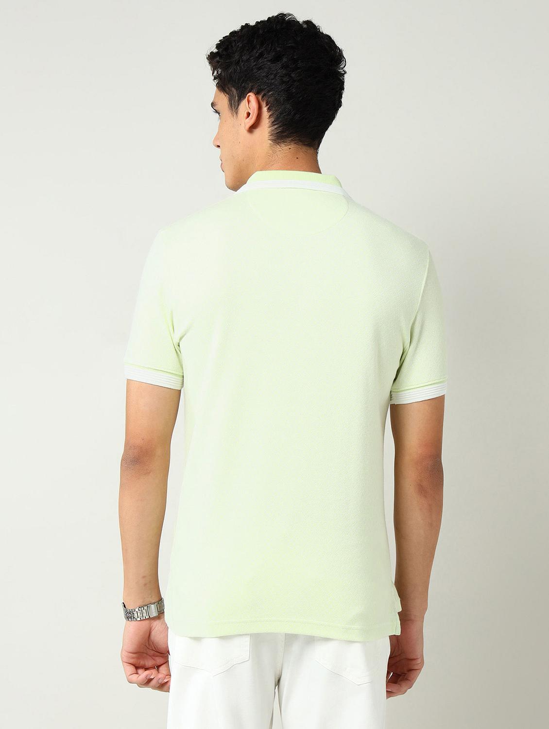 men chevron short sleeve slim fit polo t-shirt - 22030897 - Standard Image - 2