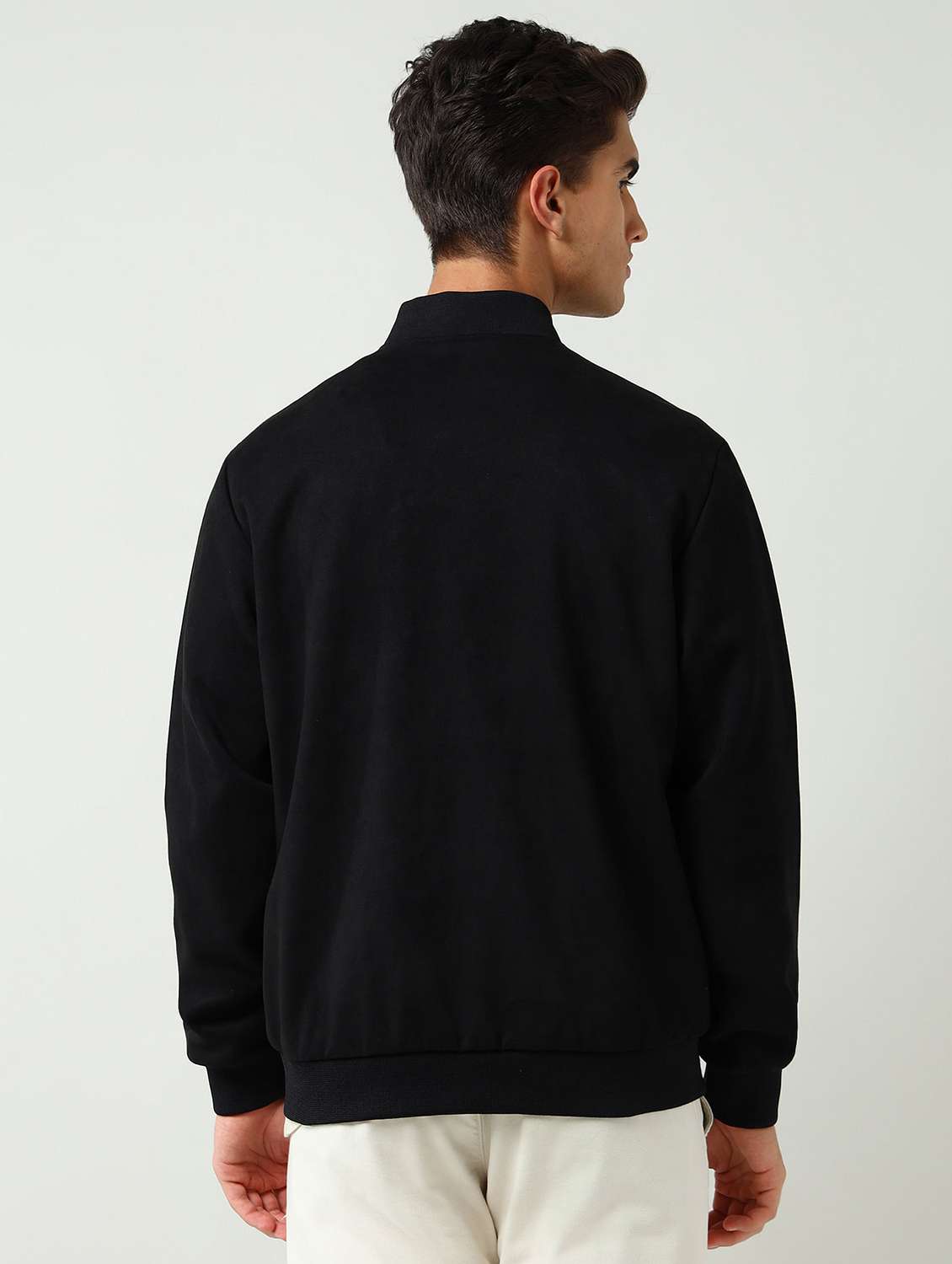 men solid long sleeve casual jacket - 22030915 -  Standard Image - 2