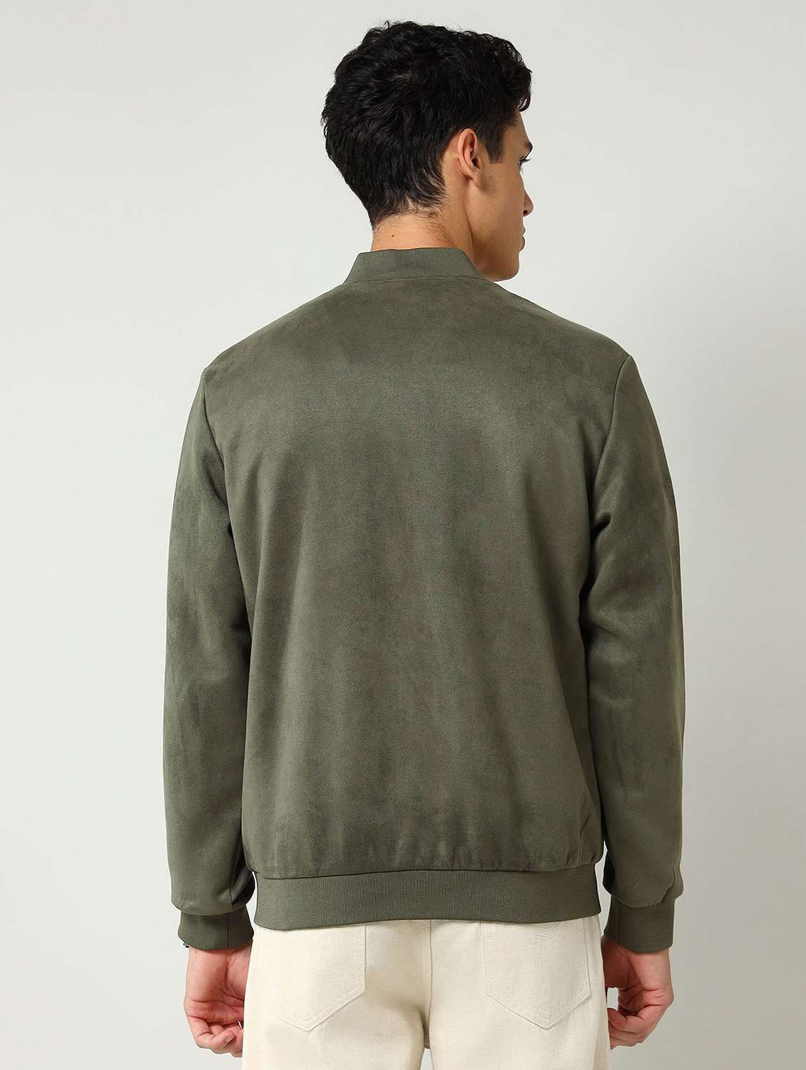 men solid long sleeve casual jacket - 22030918 -  Standard Image - 2