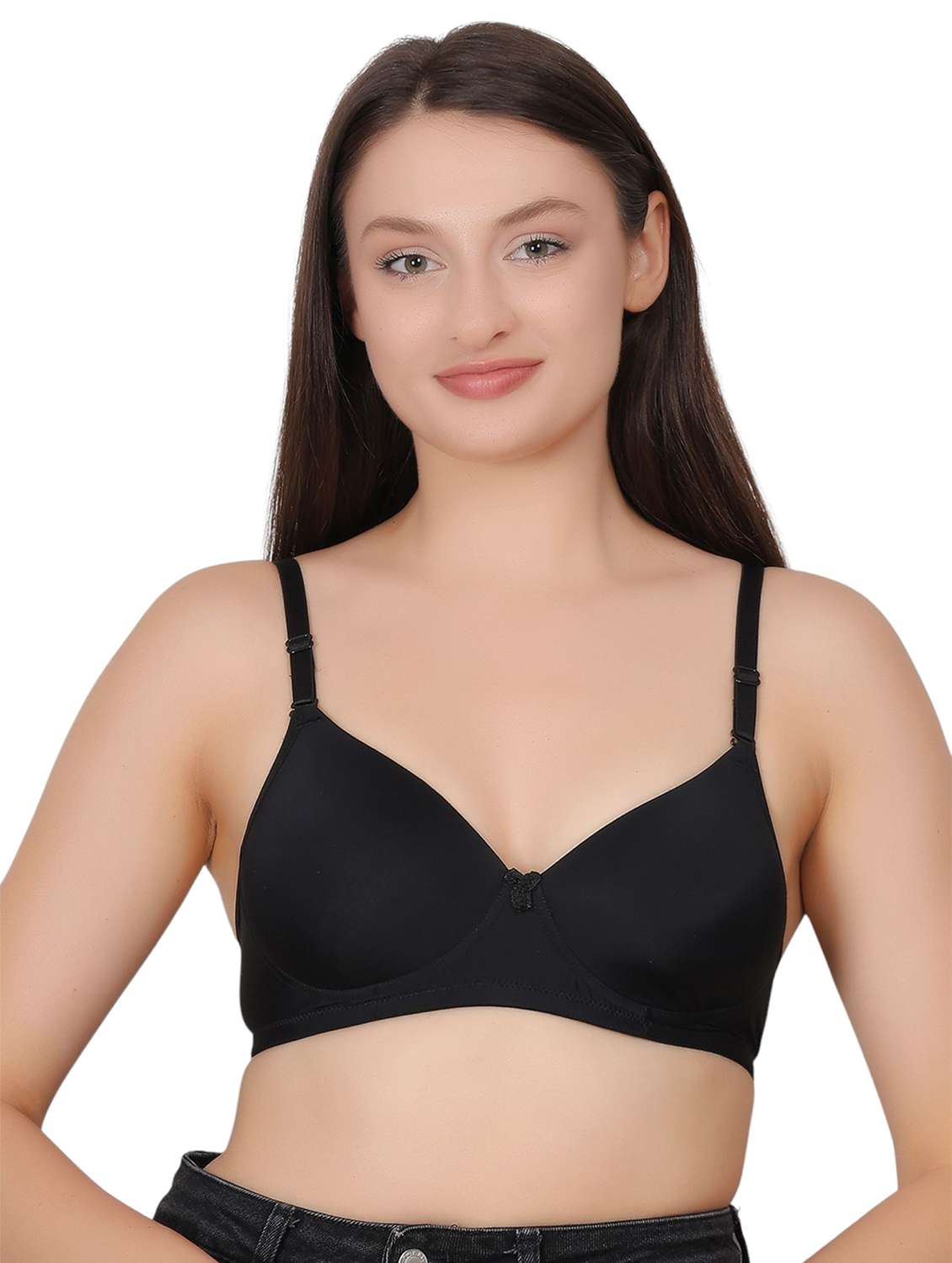 women pack of 2 solid lightly padded t-shirt bra - 22030929 - Standard Image - 2