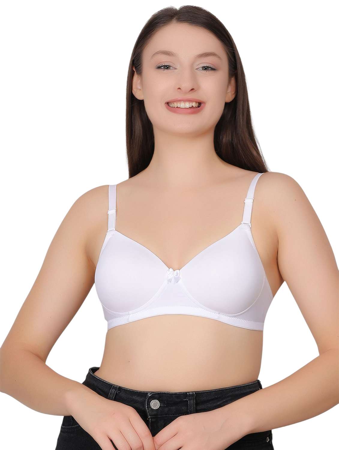 women pack of 2 solid lightly padded t-shirt bra - 22030930 -  Standard Image - 2