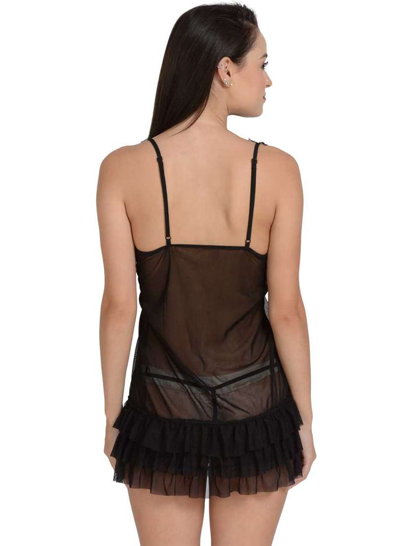 women pack of 2 solid shoulder strap babydoll - 22030947 - Standard Image - 2