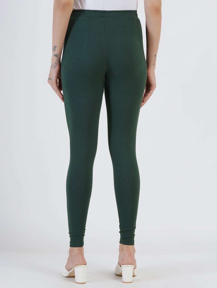 women solid mid rise ankle length legging - 22030979 -  Standard Image - 2