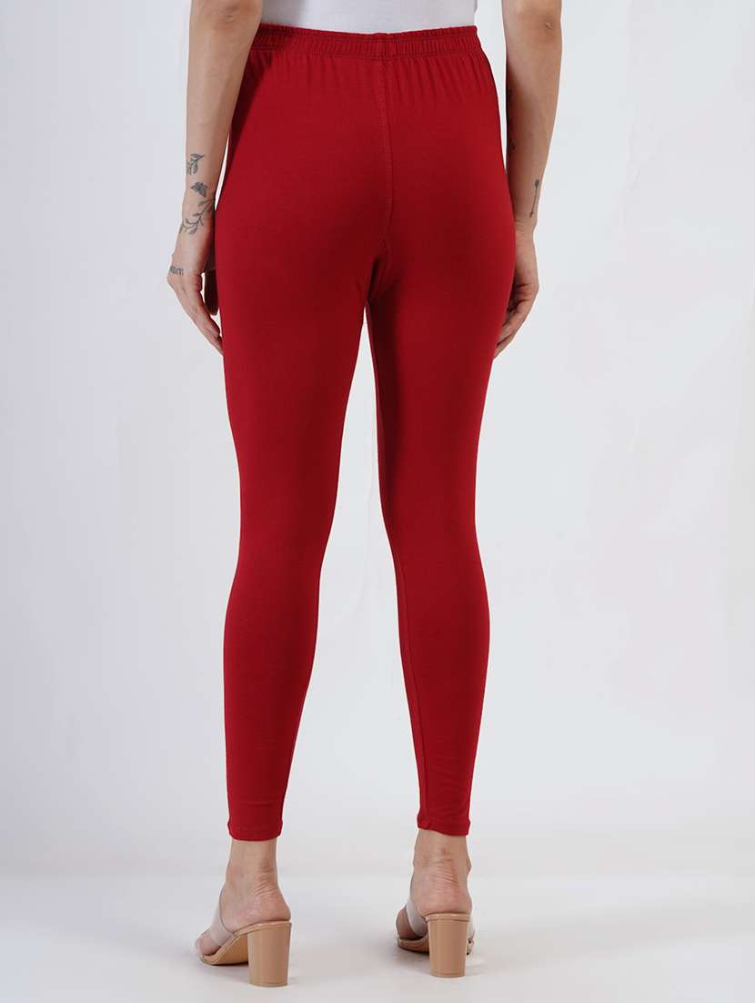 women solid mid rise ankle length legging - 22030983 -  Standard Image - 2