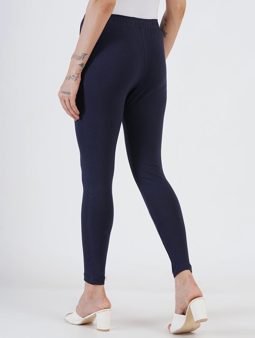 women solid mid rise ankle length legging - 22030984 - Standard Image - 2