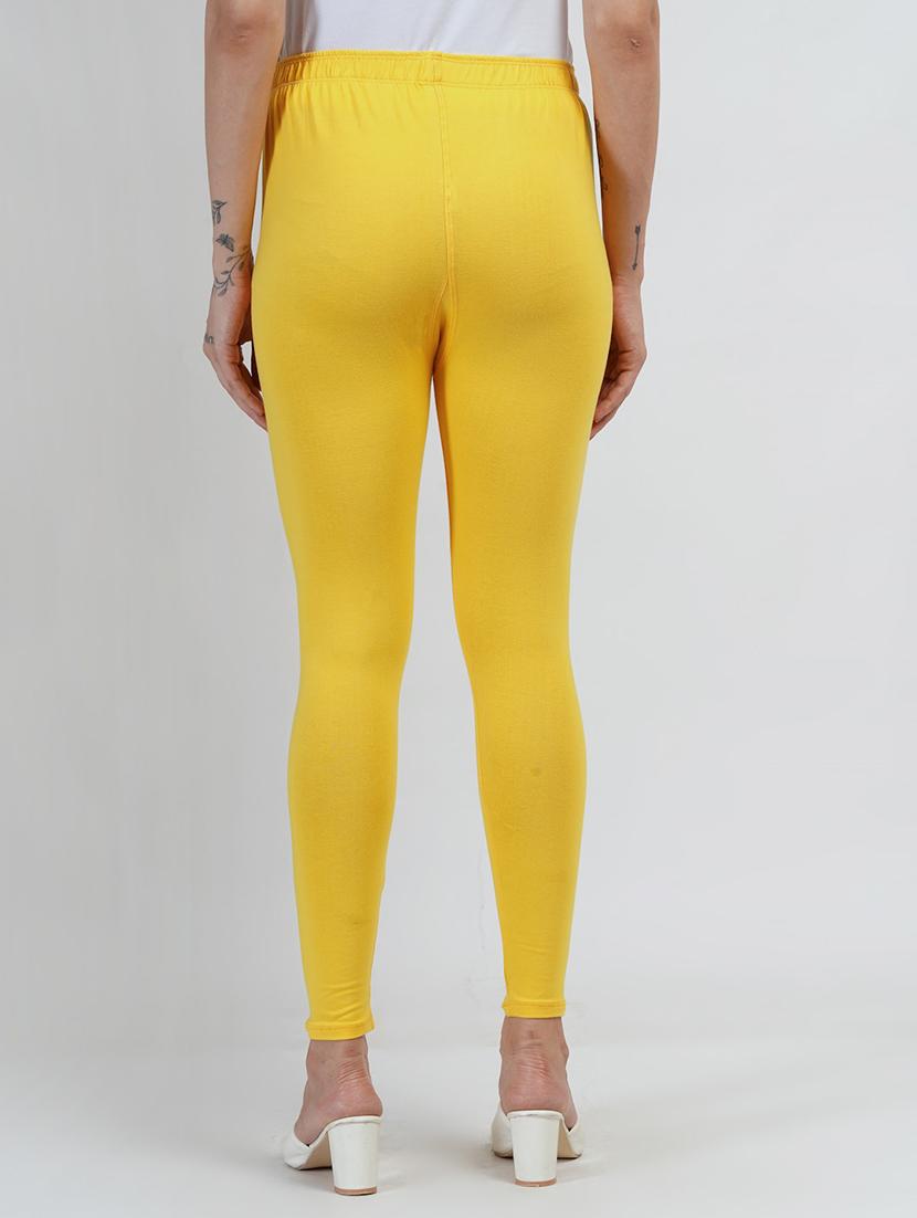 women solid mid rise ankle length legging - 22030991 - Standard Image - 2