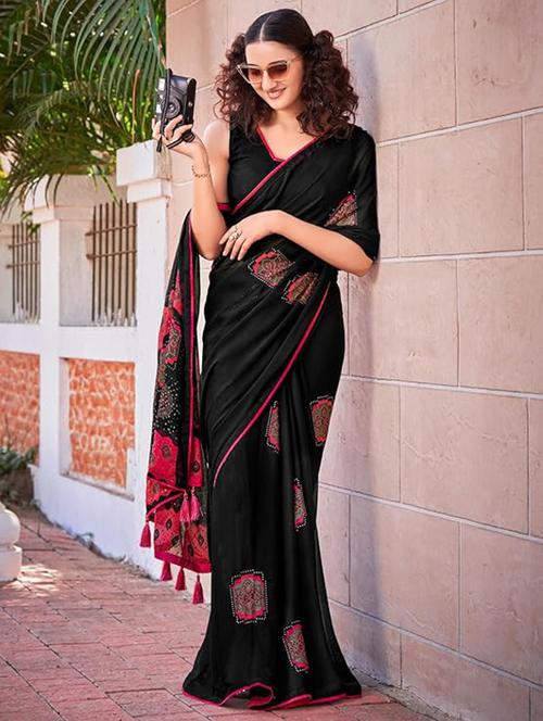 women self design embellished saree with blouse - 22031005 - Standard Image - 0