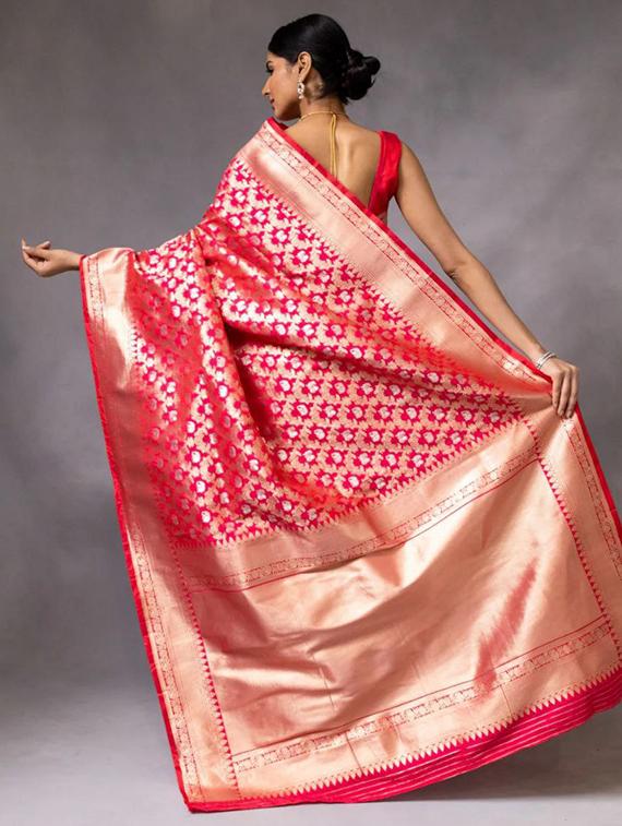 women self design banarasi saree with blouse - 22031034 - Standard Image - 2