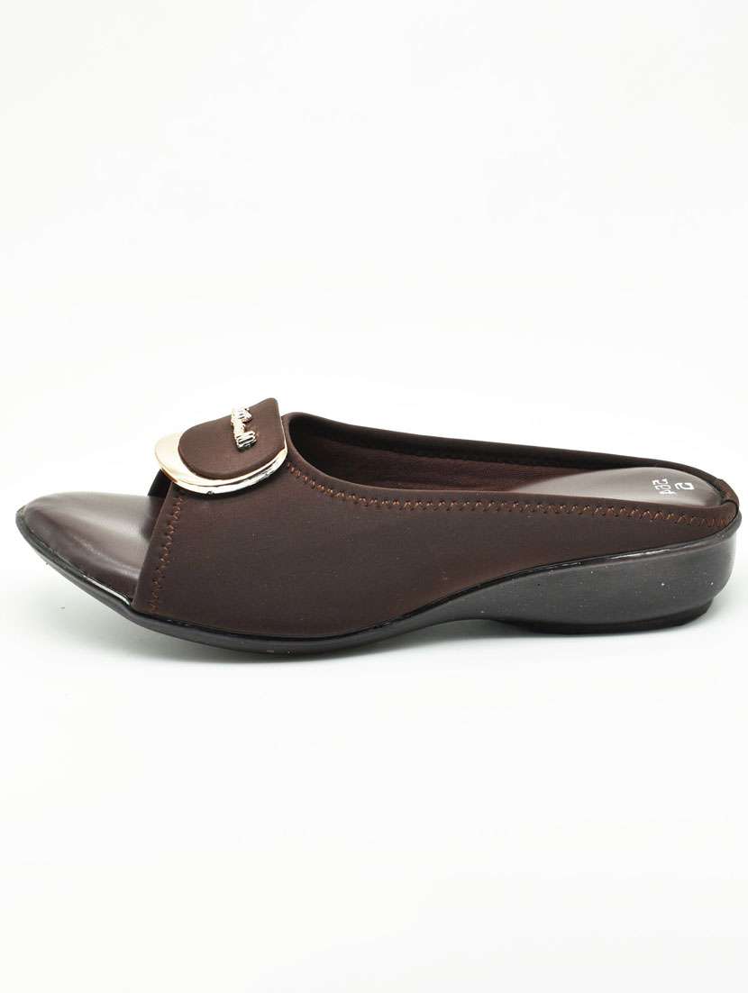 women solid slip on wedge - 22031062 -  Standard Image - 2