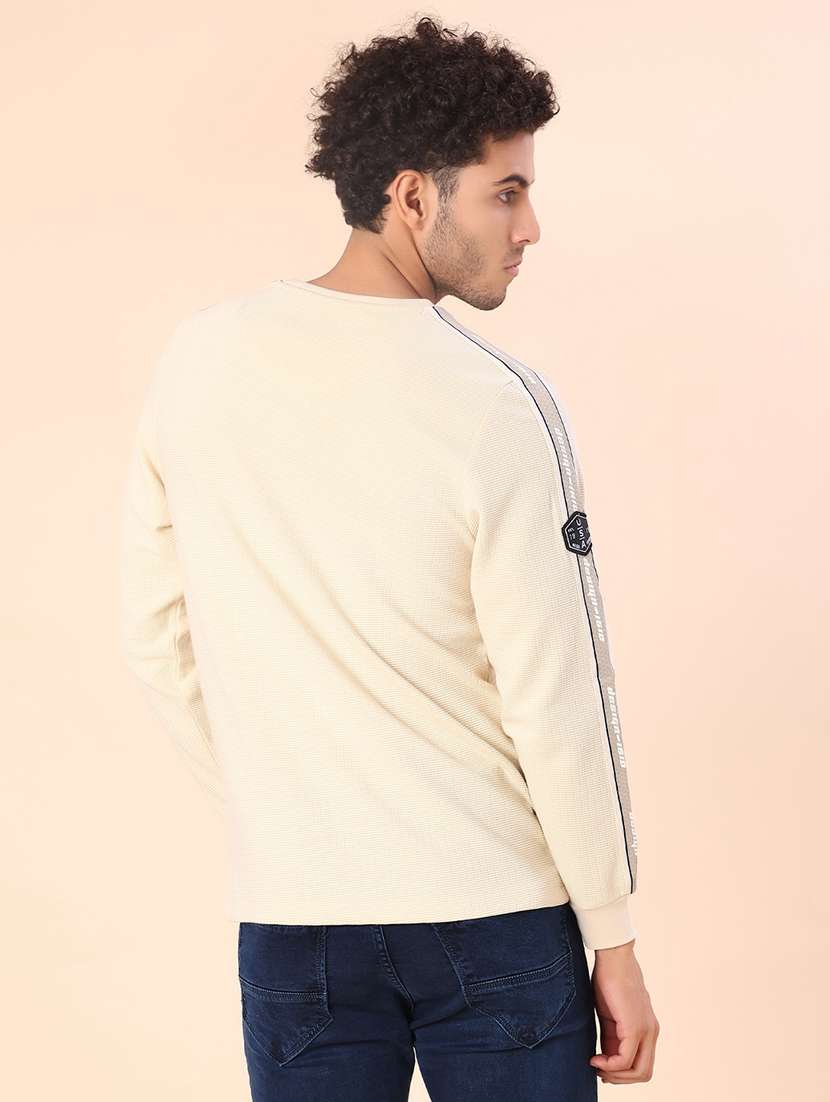 men self design long sleeve regular fit t-shirt - 22031228 -  Standard Image - 2