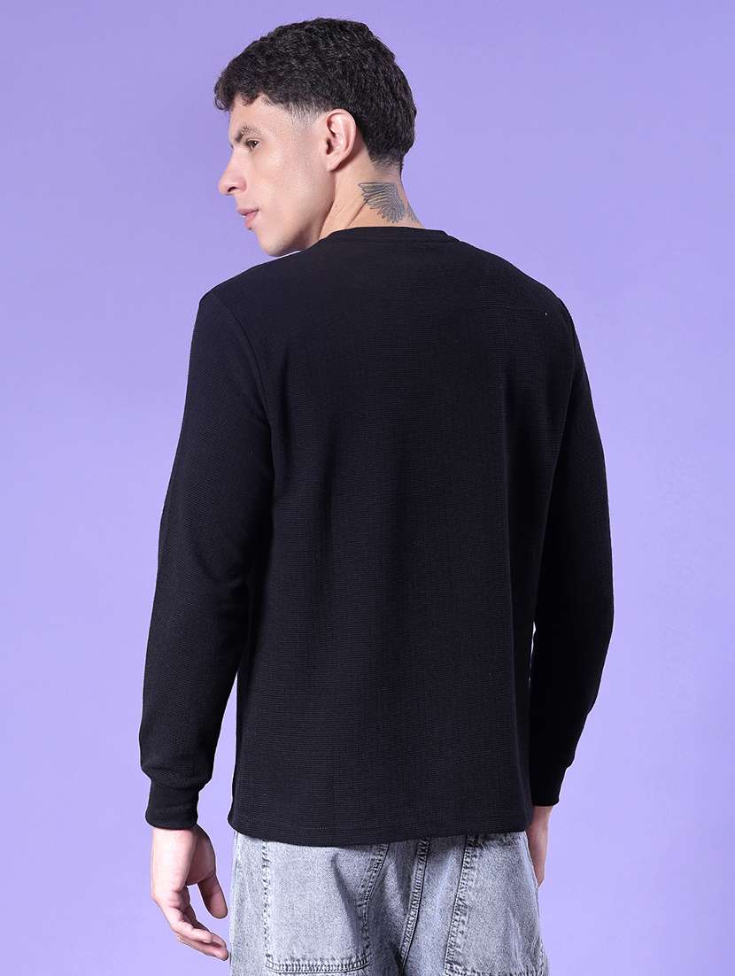 men self design long sleeve regular fit t-shirt - 22031231 -  Standard Image - 2