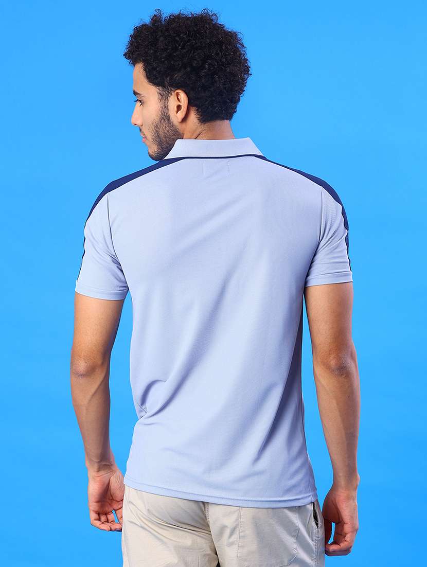 men color block short sleeve regular fit polo t-shirt - 22031429 -  Standard Image - 2
