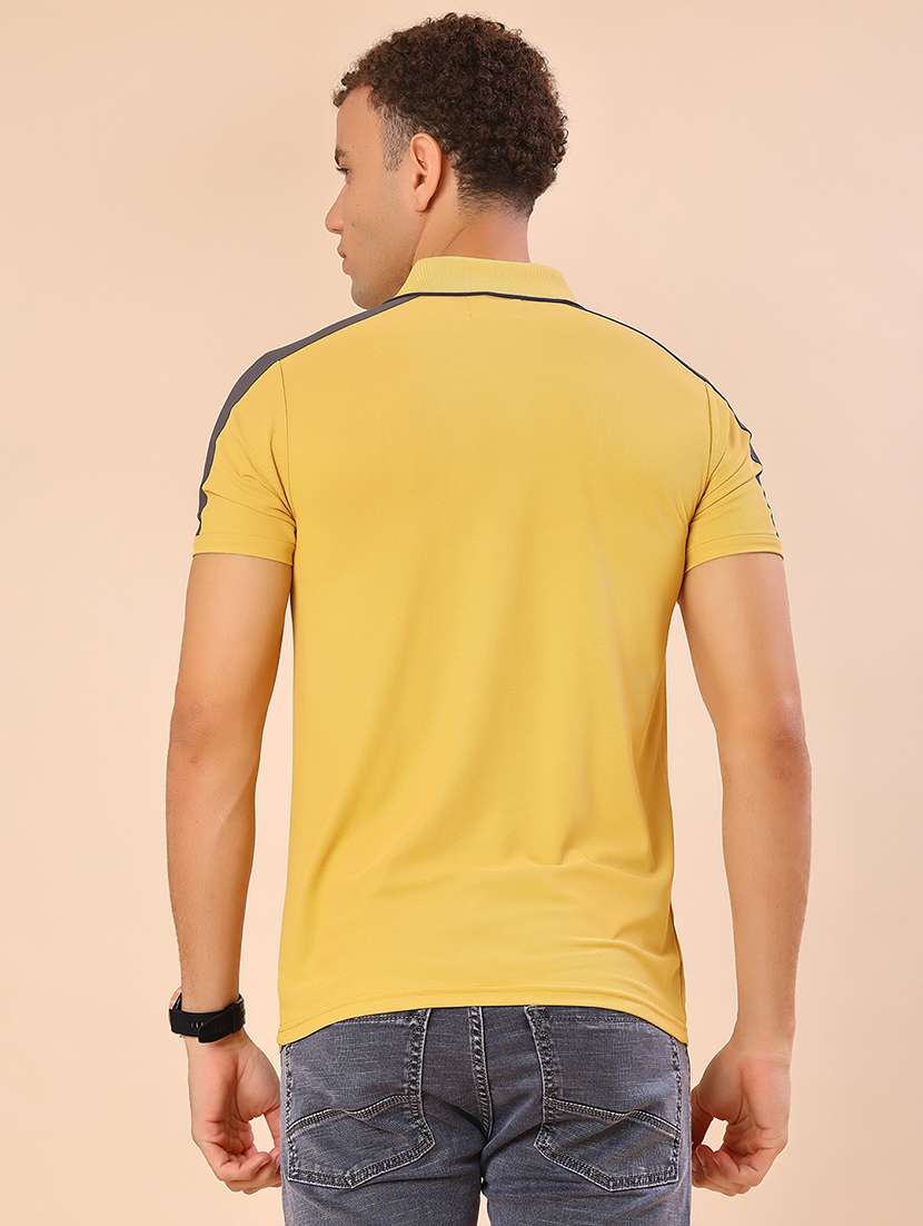men color block short sleeve regular fit polo t-shirt - 22031435 -  Standard Image - 2