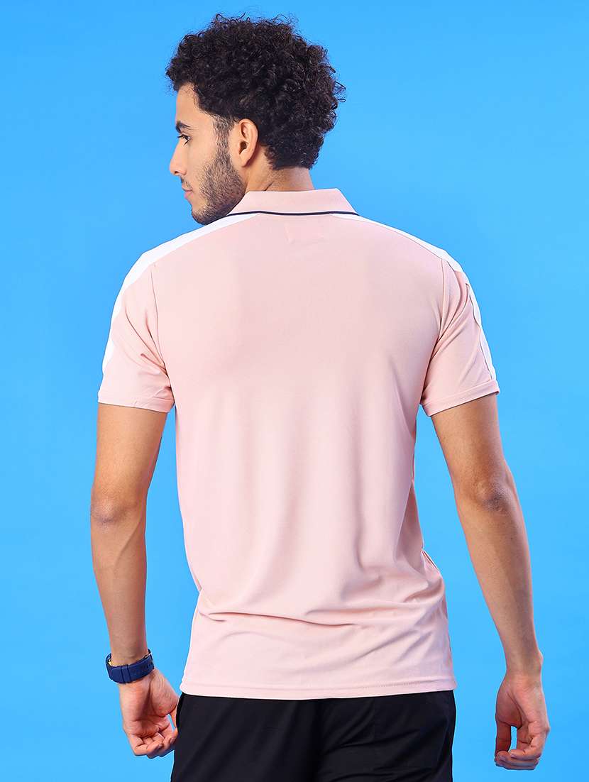 men color block short sleeve regular fit polo t-shirt - 22031438 -  Standard Image - 2