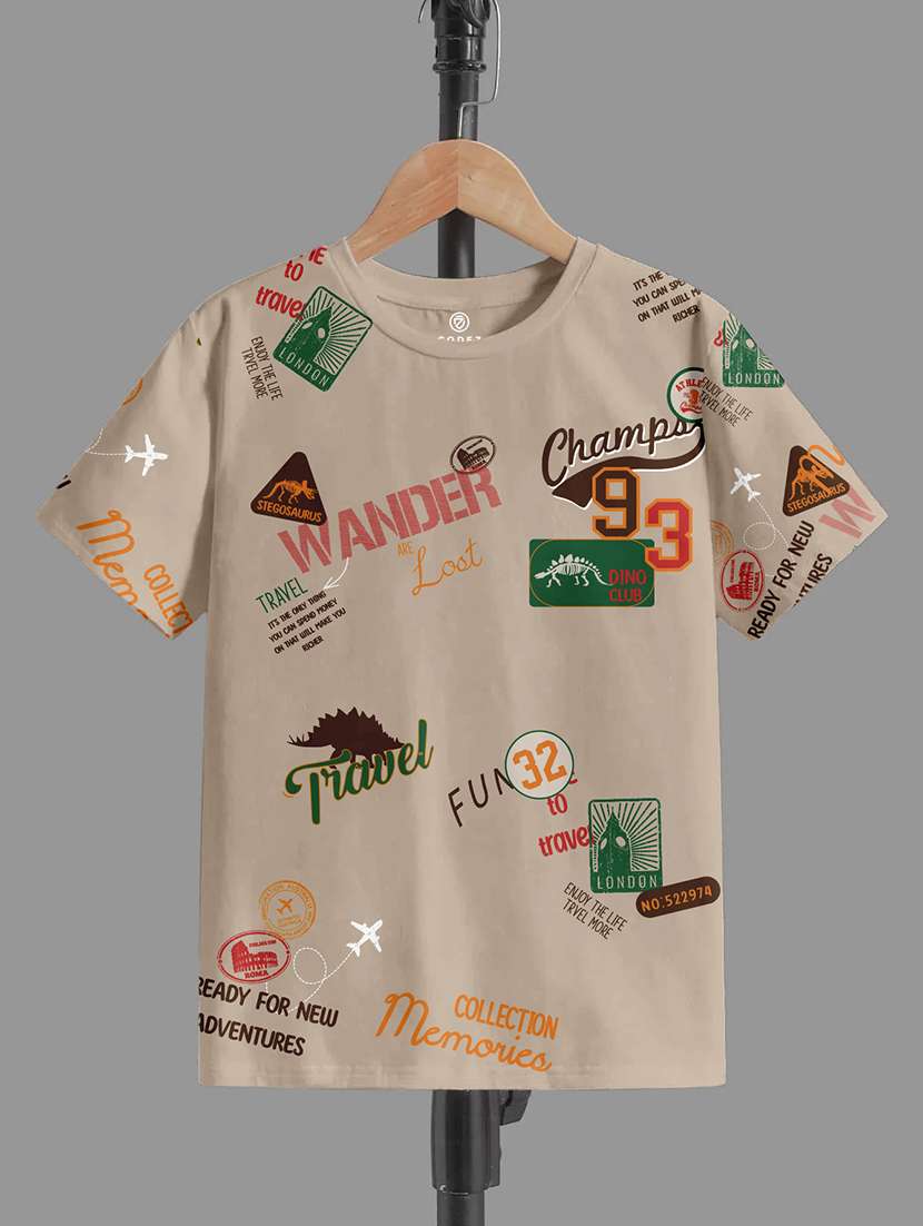 boys pack of 3 printed short sleeve t-shirt - 22031565 -  Standard Image - 2