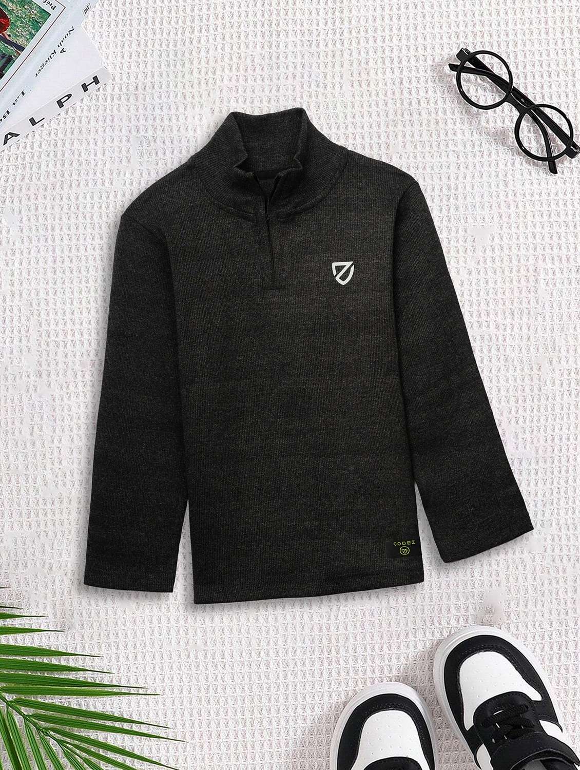 boys pack of 2 solid long sleeve sweatshirt - 22031611 -  Standard Image - 2