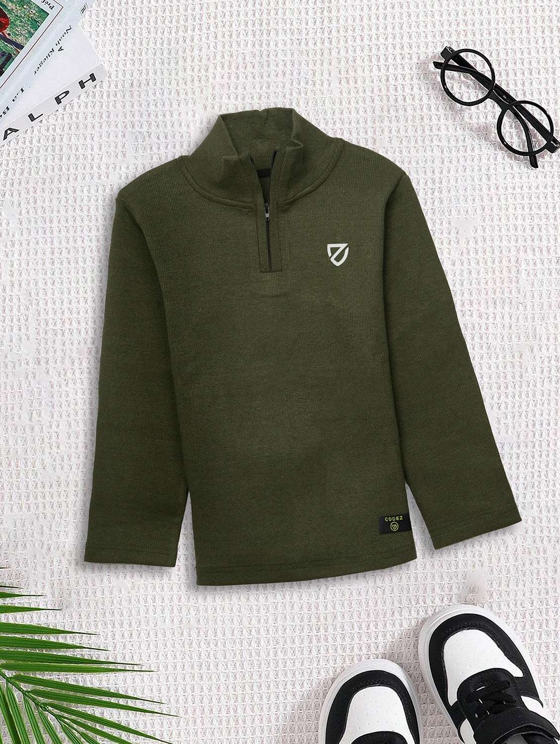 boys pack of 2 solid long sleeve sweatshirt - 22031613 -  Standard Image - 2