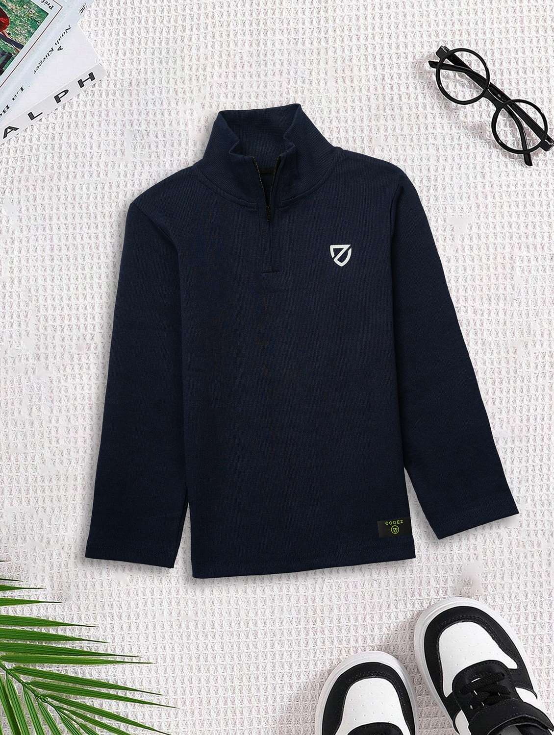 boys pack of 2 solid long sleeve sweatshirt - 22031615 -  Standard Image - 2